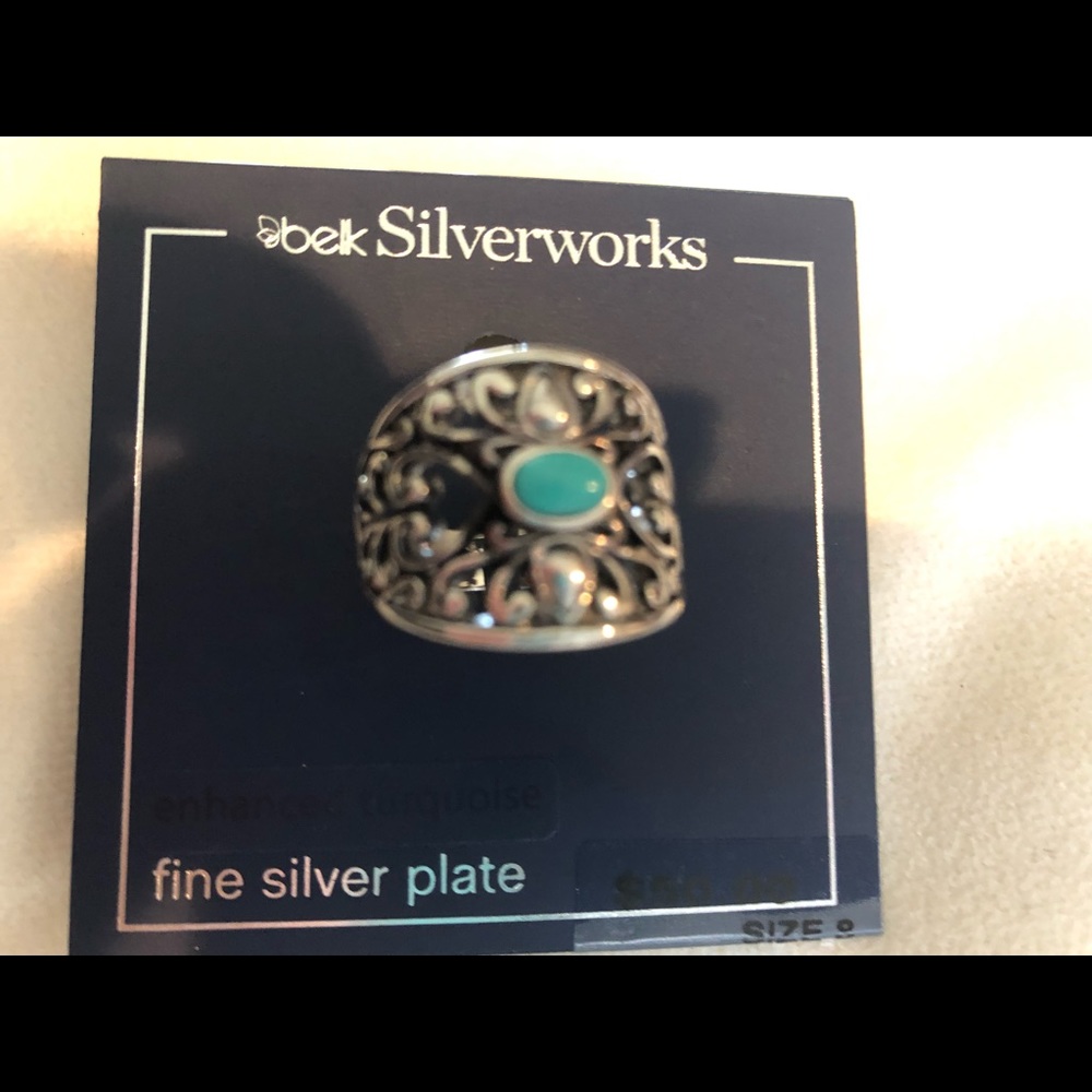 Silver filigree ring